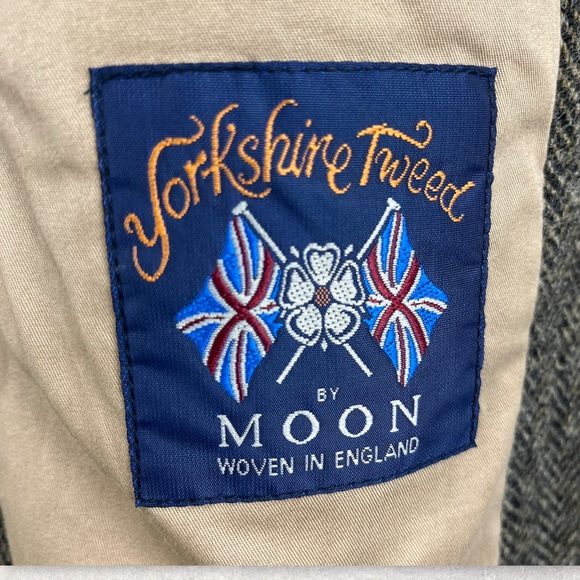 J. Crew NWT Men’s Yorkshire Tweed Brown Herringbone Wool Clayton Sportcoat 40R - Picture 4 of 12